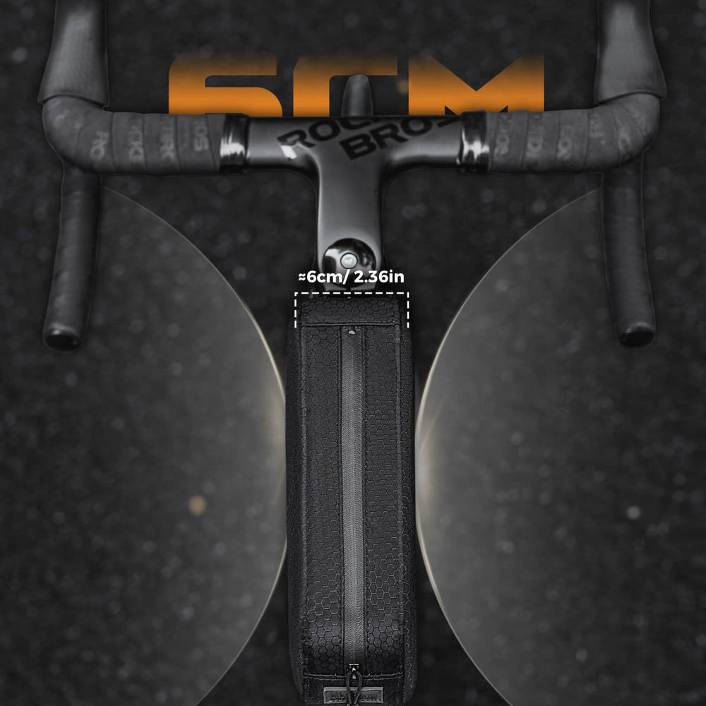 ROCKBROS Fahrrad Rahmentasche wasserabweisend Oberrohrtasche 0,9L Schwarz