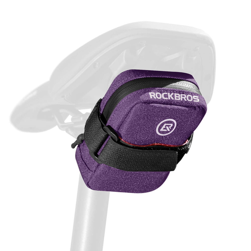 ROCKBROS Fahrrad Satteltasche Kompakte Aufbewahrungstasche Rennrad MTB-Violett