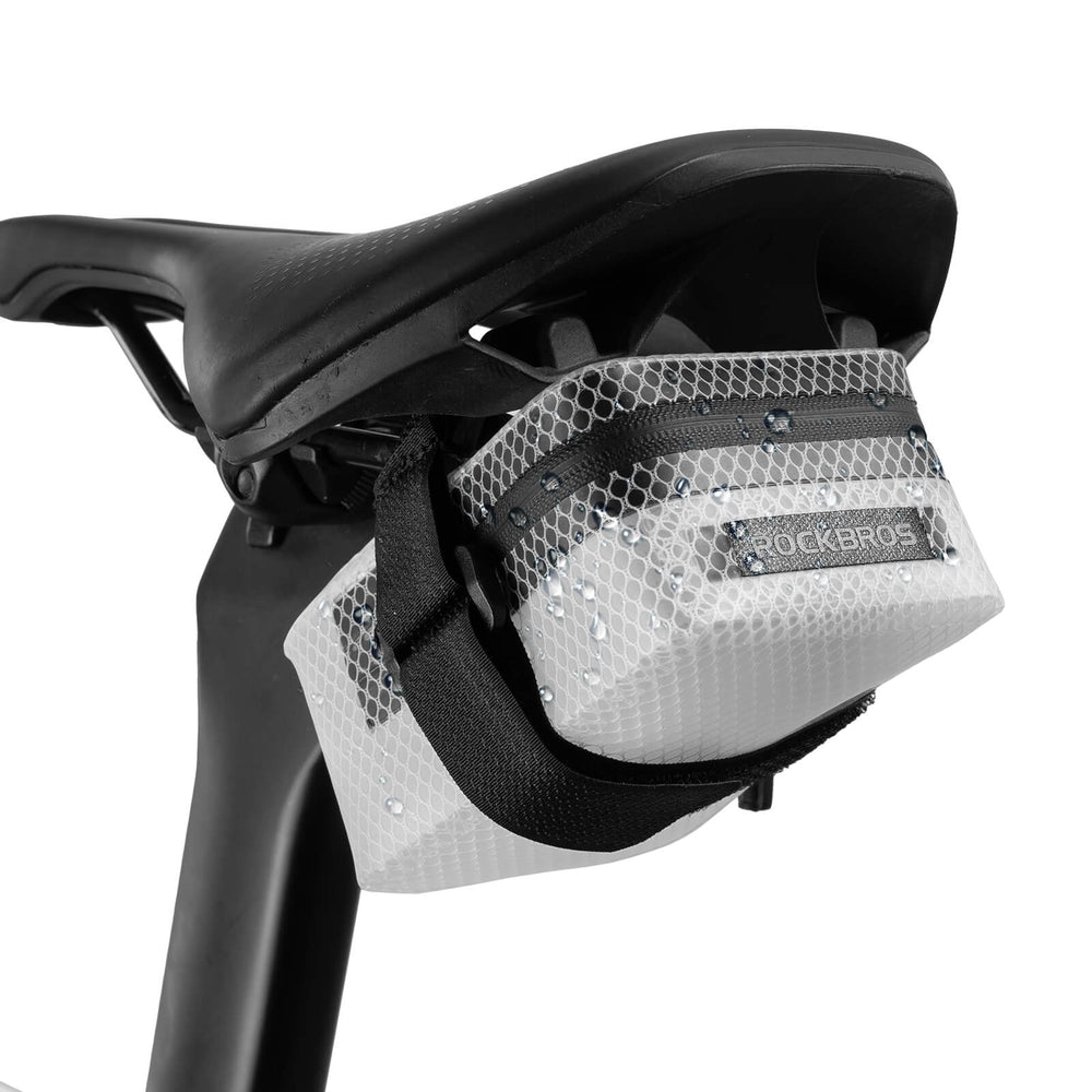 ROCKBROS Fahrrad Satteltasche Leicht Kompakt Wasserdicht Rennrad MTB-Weiß
