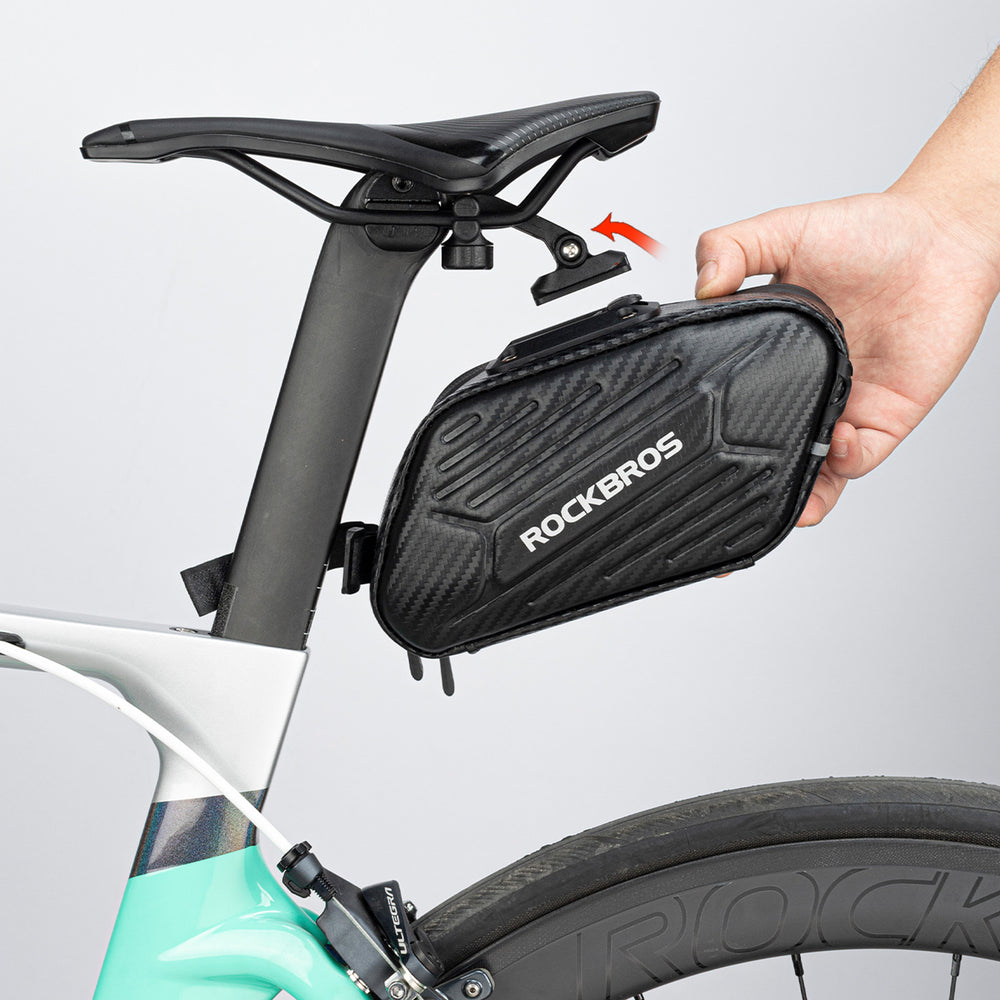 ROCKBROS Fahrrad Satteltasche für MTB/Rennrad/Faltrad Wasserdicht Schwarz - ROCKBROS-EU