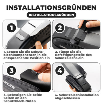 fahrradhelm gurt einfädeln ROCKBROS Fahrrad Satteltasche mit Schutzblech Wasserabweisend 1,3L/0.8 –  ROCKBROS-DE
