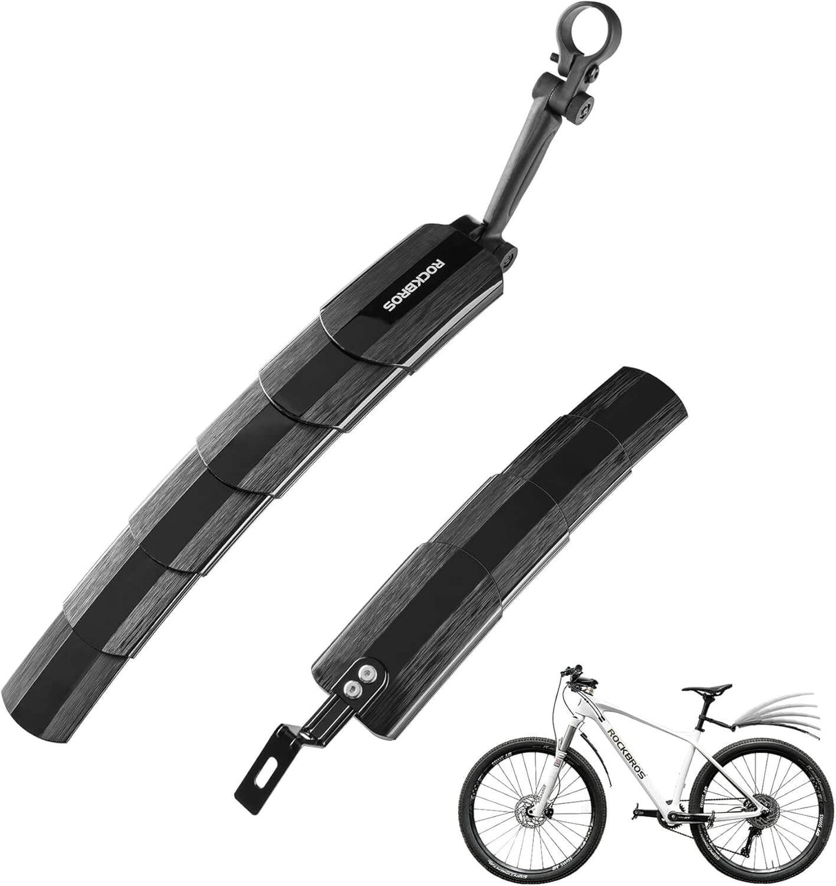 ROCKBROS Fahrrad Schutzblech Set Vorne/Hinten für MTB City- & Kinderfahrräder