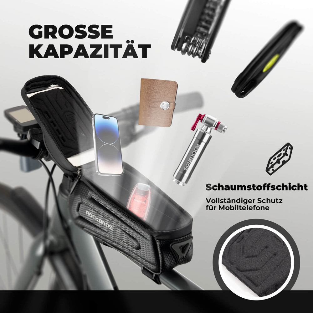 ROCKBROS Fahrrad Wasserdicht Handytasche mit Touchscreen B68 Kleine Version