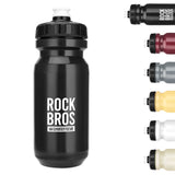 ROCKBROS Fahrrad Wasserflasche 600ml Trinkflasche BPA-Frei Auslaufsichere Flasche-Schwarz