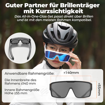 fahrradbrille über brille OTG Polarized Cycling Glasses: MTB & Road – ROCKBROS-DE
