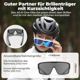 ROCKBROS Fahrradbrille Polarisiert Sportbrille Outdoor MTB Rennrad Sportbrille