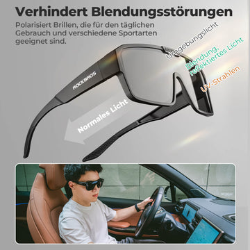 überzieh fahrradbrille Polarisierte Überbrille für Fahrrad & Outdoor – ROCKBROS-DE