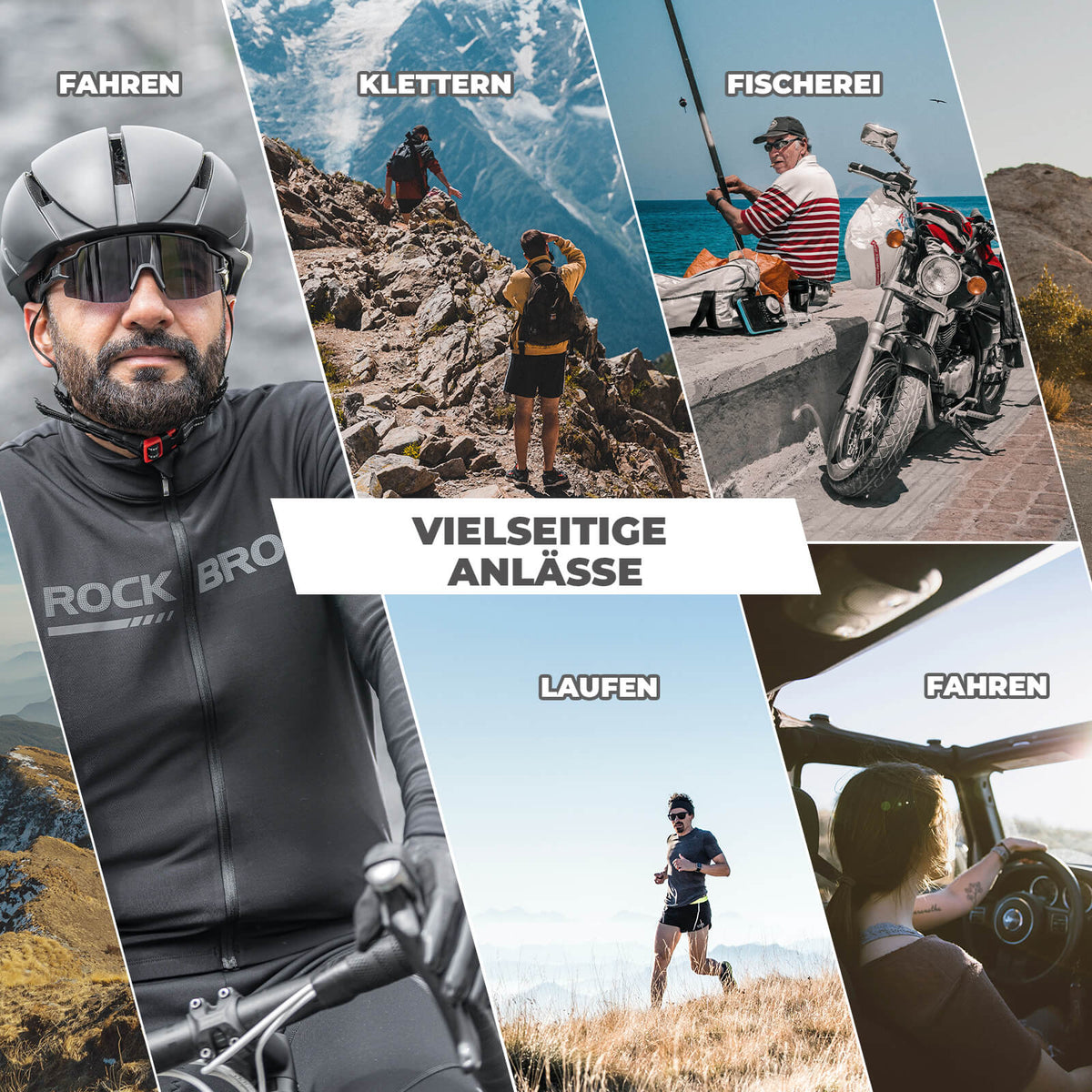 Winddichte polarisierte Sportbrille UV400 – ROCKBROS-DE