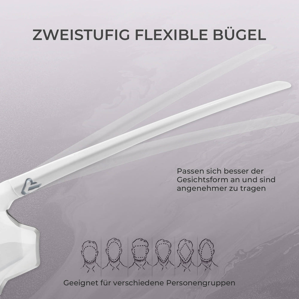 ROCKBROS Fahrradbrille Selbsttönend/Polarisiert UV400-Schutz Ohne Rahmen Unisex