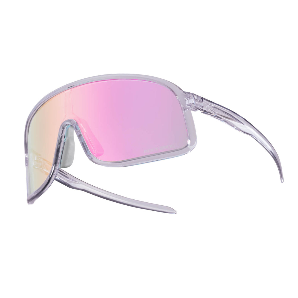 ROCKBROS Fahrradbrille Selbsttönend Sonnenbrille UV400-Schutz verstellbar Nasenpad-Lila