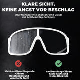 ROCKBROS Fahrradbrille Sonnenbrille UV400-Schutz verstellbar Nasenpad