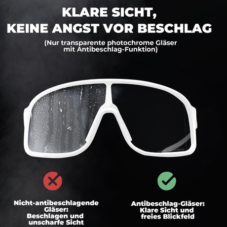 ROCKBROS Fahrradbrille Sonnenbrille UV400-Schutz verstellbar Nasenpad