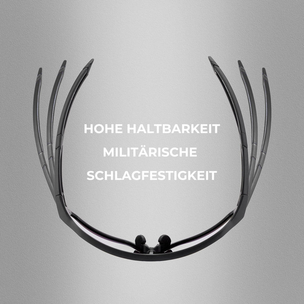 ROCKBROS Fahrradbrille Sonnenbrille Polarisiert UV400 Ultraleicht Blau-Gelb-Schwarz