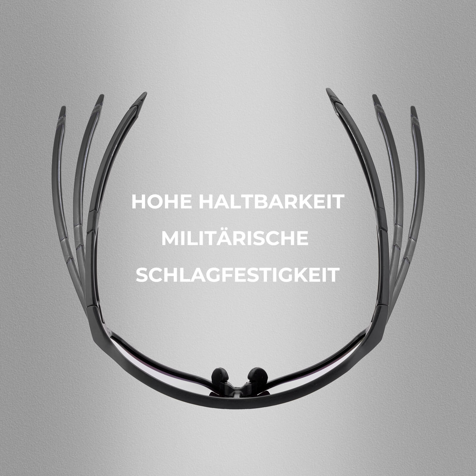 ROCKBROS Fahrradbrille Sonnenbrille Polarisiert UV400 Ultraleicht Blau-Gelb-Schwarz