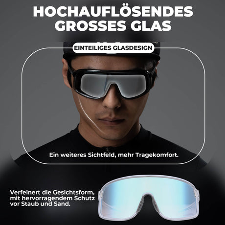 ROCKBROS Fahrradbrille UV400-Schutz verstellbar Nasenpad