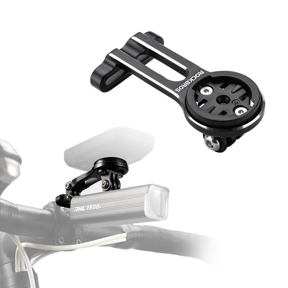ROCKBROS Fahrradcomputer Halterung Kompatibel mit Garmin/Wahoo/Bryton/GPS Fahrradlicht