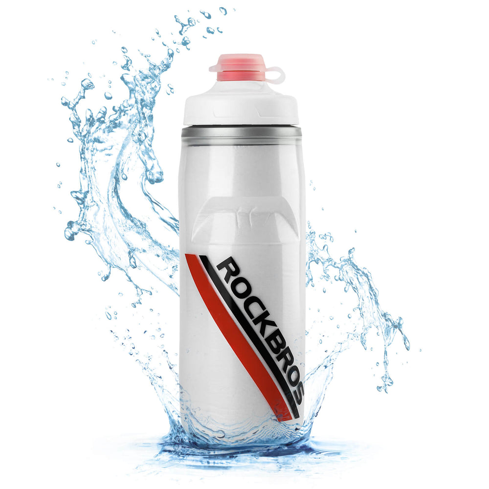 ROCKBROS Fahrradflasche 620 ml Sportflasche mit 5 Stunden Kühlhaltefunktion - ROCKBROS-EU
