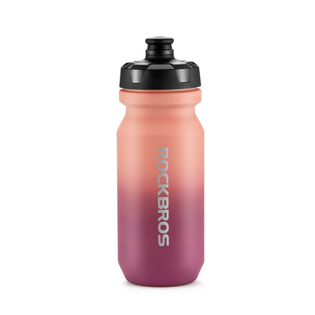 ROCKBROS Fahrradflasche mit auslaufsicherem Pull-Top-Verschluss 600/750ml-Verlauf Rot