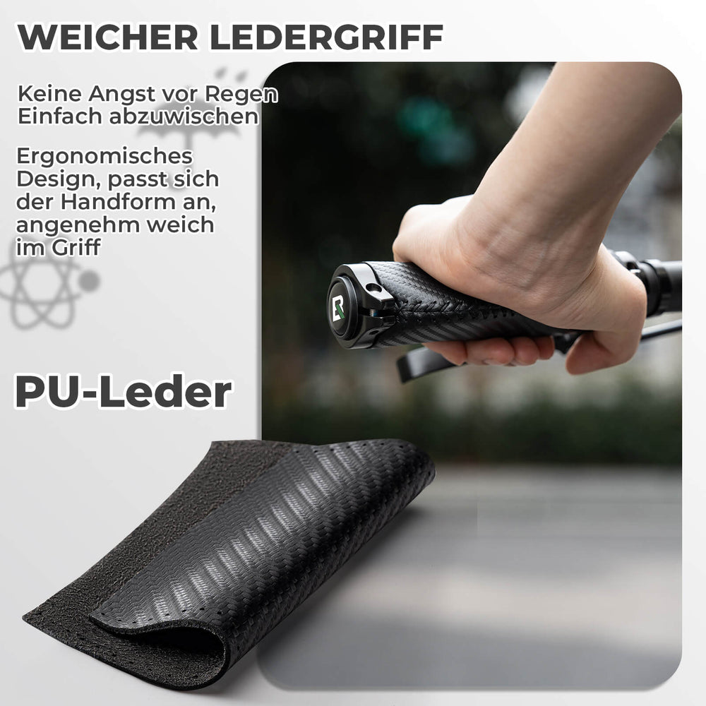 ROCKBROS Fahrradgriffe Kohlenstoffmuster Lenkergriffe Rutschfest 22,2mm
