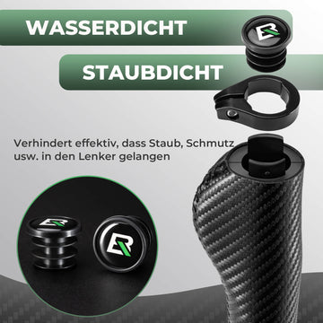 ROCKBROS Fahrradgriffe Kohlenstoffmuster Lenkergriffe Rutschfest 22,2m –  ROCKBROS-DE