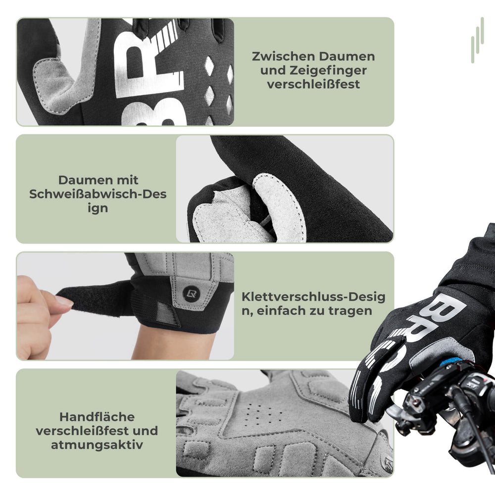 ROCKBROS Fahrradhandschuhe Warme Handschuhe mit Touchscreen Unisex