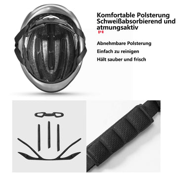 fahrradhelm gurtband reinigen ROCKBROS Fahrradhelm Integrierter Rennradhelm Magnetische Schnalle – ROCKBROS-DE
