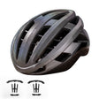 ROCKBROS Fahrradhelm Integrierter Rennradhelm Stoßfest Verstellbar Unisex M/L-Silber-glänzend