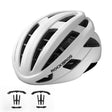ROCKBROS Fahrradhelm Integrierter Rennradhelm Stoßfest Verstellbar Unisex M/L-Weiß-matt