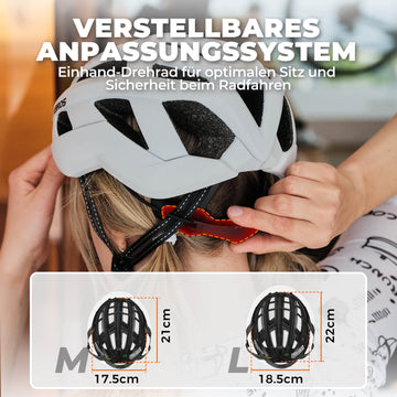 fahrradhelm verstellbar ROCKBROS Bicycle Helmet Integrated Road Bike Helmet Shockproof Adjustable  for Beginners M/L – ROCKBROS-DE