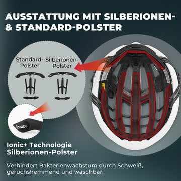fahrradhelm polster klett ROCKBROS Fahrradhelm Integrierter Rennradhelm Stoßfest Verstellbar für  Anfänger M/L – ROCKBROS-DE