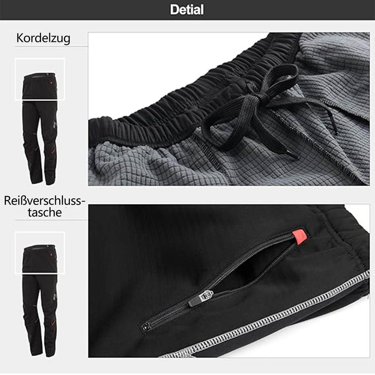 ROCKBROS Fahrradhose Herren Radsport Fahrrad Lange Hose Laufhose M-4XL