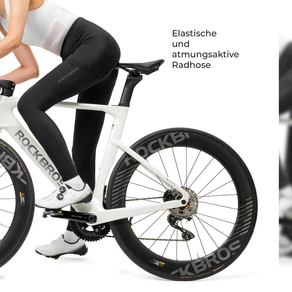 ROCKBROS Fahrradhose Lange Radlerhose Gepolstert Atmungsaktiv Damen