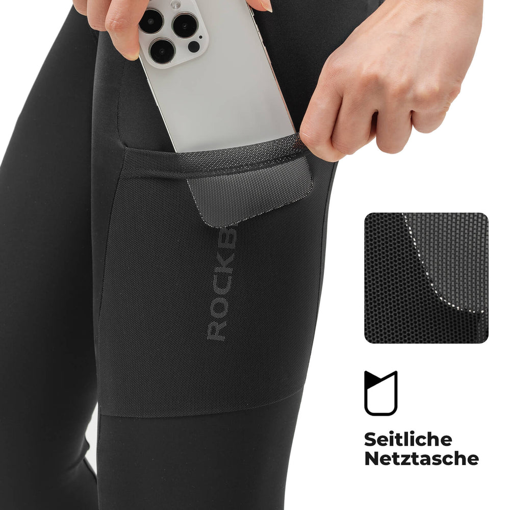 ROCKBROS Fahrradhose Lange Radlerhose Gepolstert Atmungsaktiv Damen