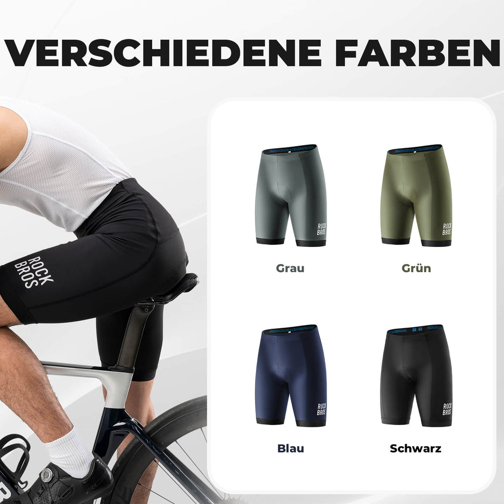 ROCKBROS Fahrradhose mit Sitzpolster Radlerhose Atmungsaktiv Leicht MTB Renrrad