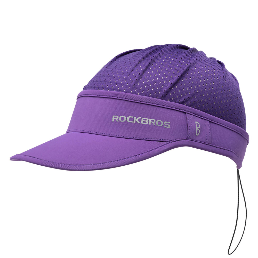 ROCKBROS Fahrradkappe Atmungsaktive Mütze UV-Schutz Sommer Unisex für Outdoor Sports Radfahren Laufen-Violett