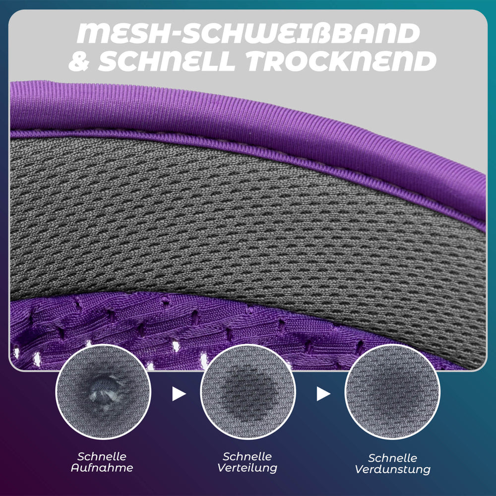 ROCKBROS Fahrradkappe Atmungsaktive Mütze UV-Schutz Sommer Unisex für Outdoor Sports Radfahren Laufen-Violett