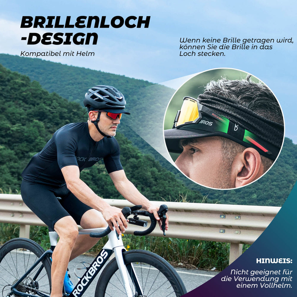 ROCKBROS Fahrradkappe Atmungsaktive Mütze UV-Schutz Sommer Unisex für Outdoor Sports Radfahren Laufen