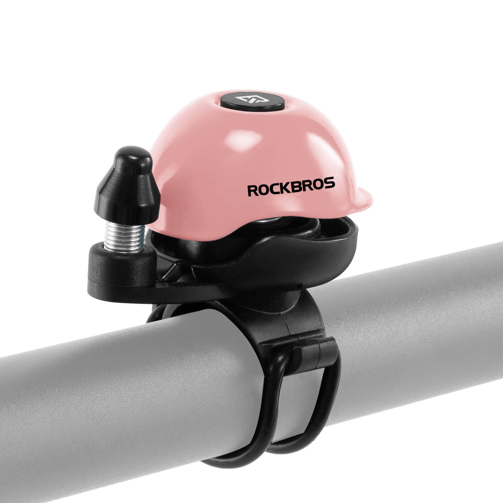 ROCKBROS Fahrradklingel 360-Grad-Drehung für 22-34mm Lenker Mini Klingel-Rosa