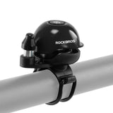ROCKBROS Fahrradklingel 360-Grad-Drehung für 22-34mm Lenker Mini Klingel-Schwarz