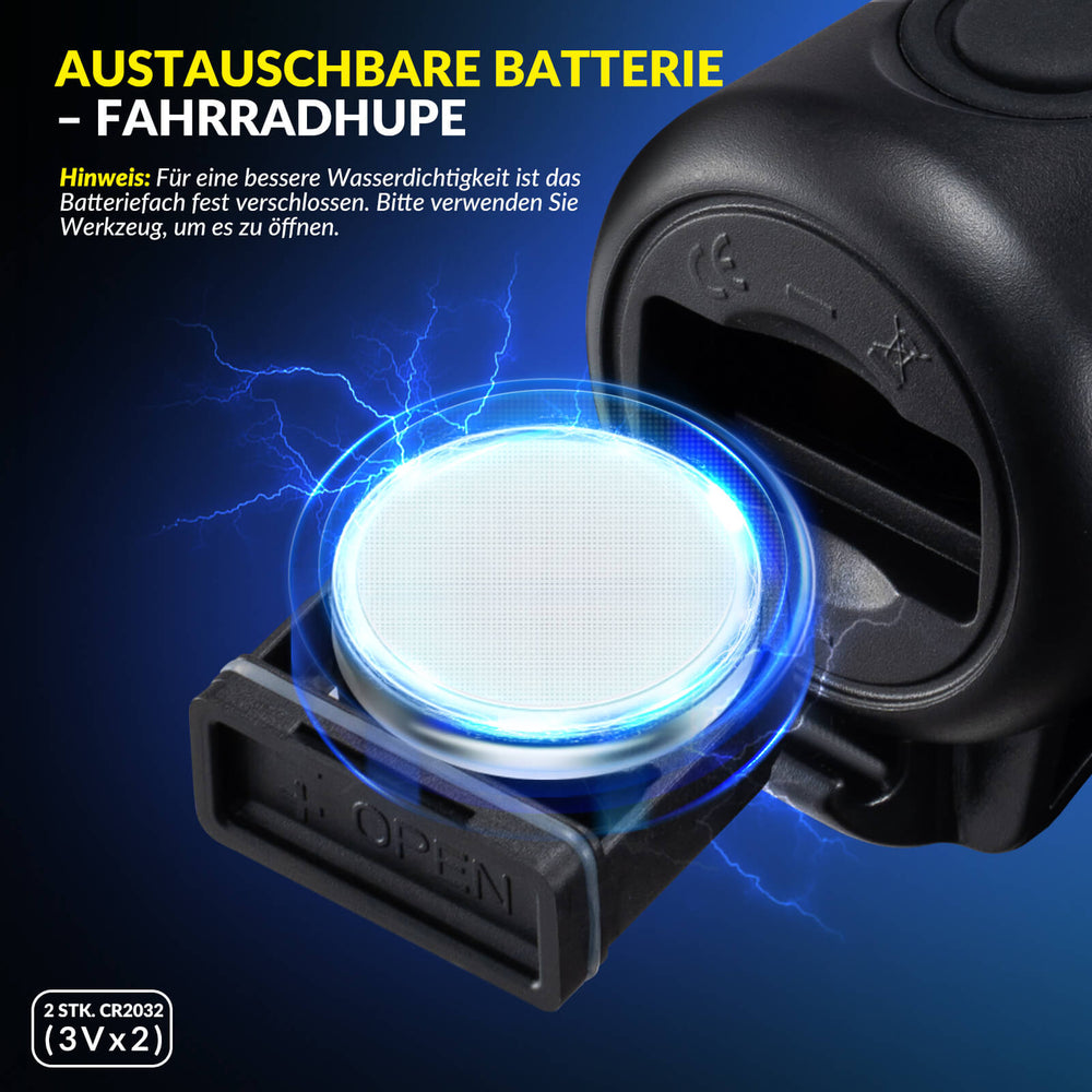 Fahrradklingel Elektrisch 120dB Ton IPX4 Wasserschutz Kinder/Erwachsene - ROCKBROS-EU