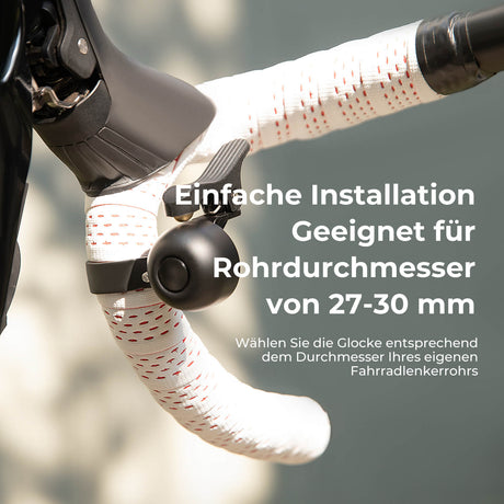 ROCKBROS Fahrradklingel Fahrradglocke für 21-23 mm Wasserdicht Langlebig