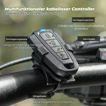 fahrradcomputer diebstahlsicherung ROCKBROS Fahrradklingel Kabellose Warnsirene Elektrisch Glocke IPX5 –  ROCKBROS-DE