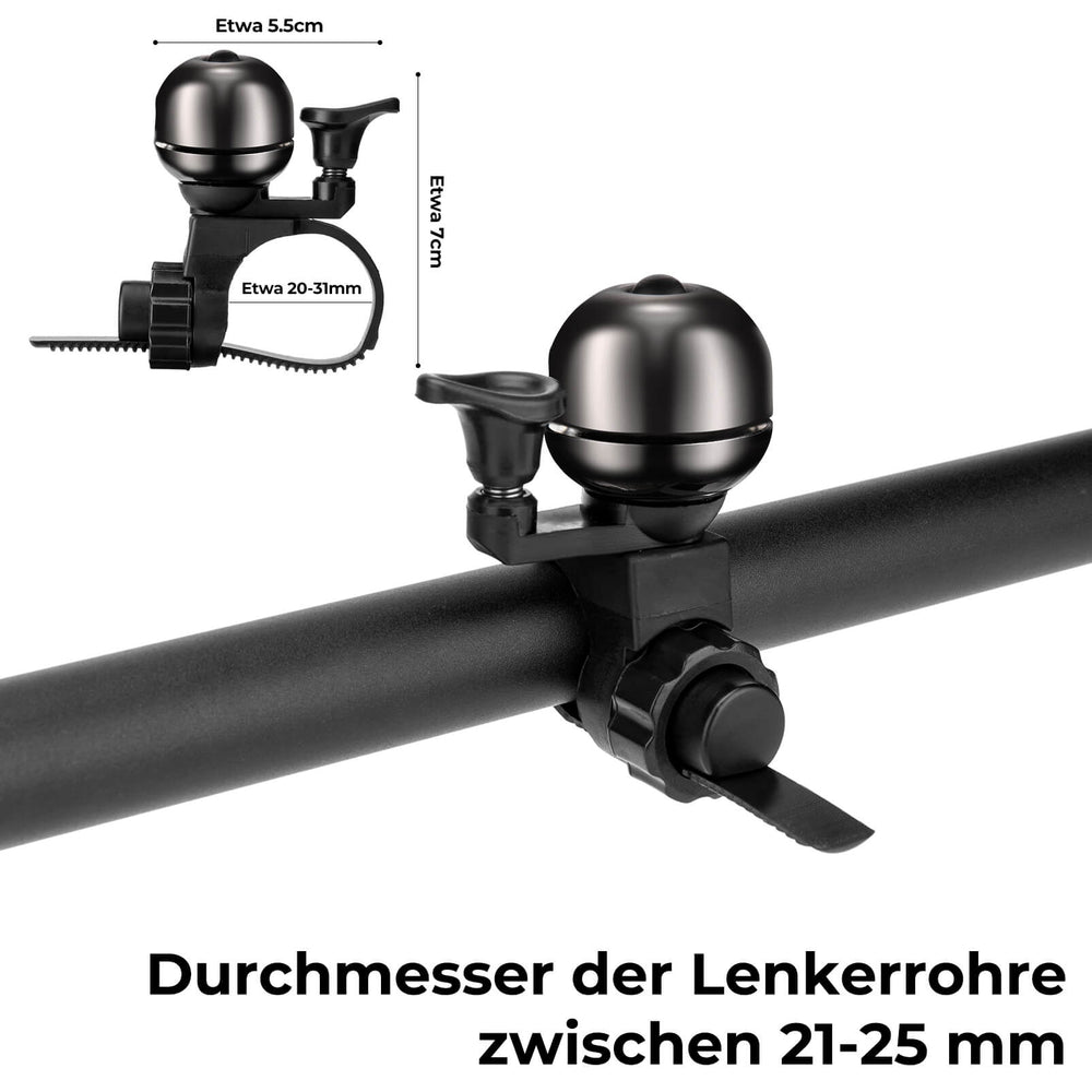 ROCKBROS Fahrradklingel Klassisch Fahrradglocke Laut Klingel für 20–31 mm