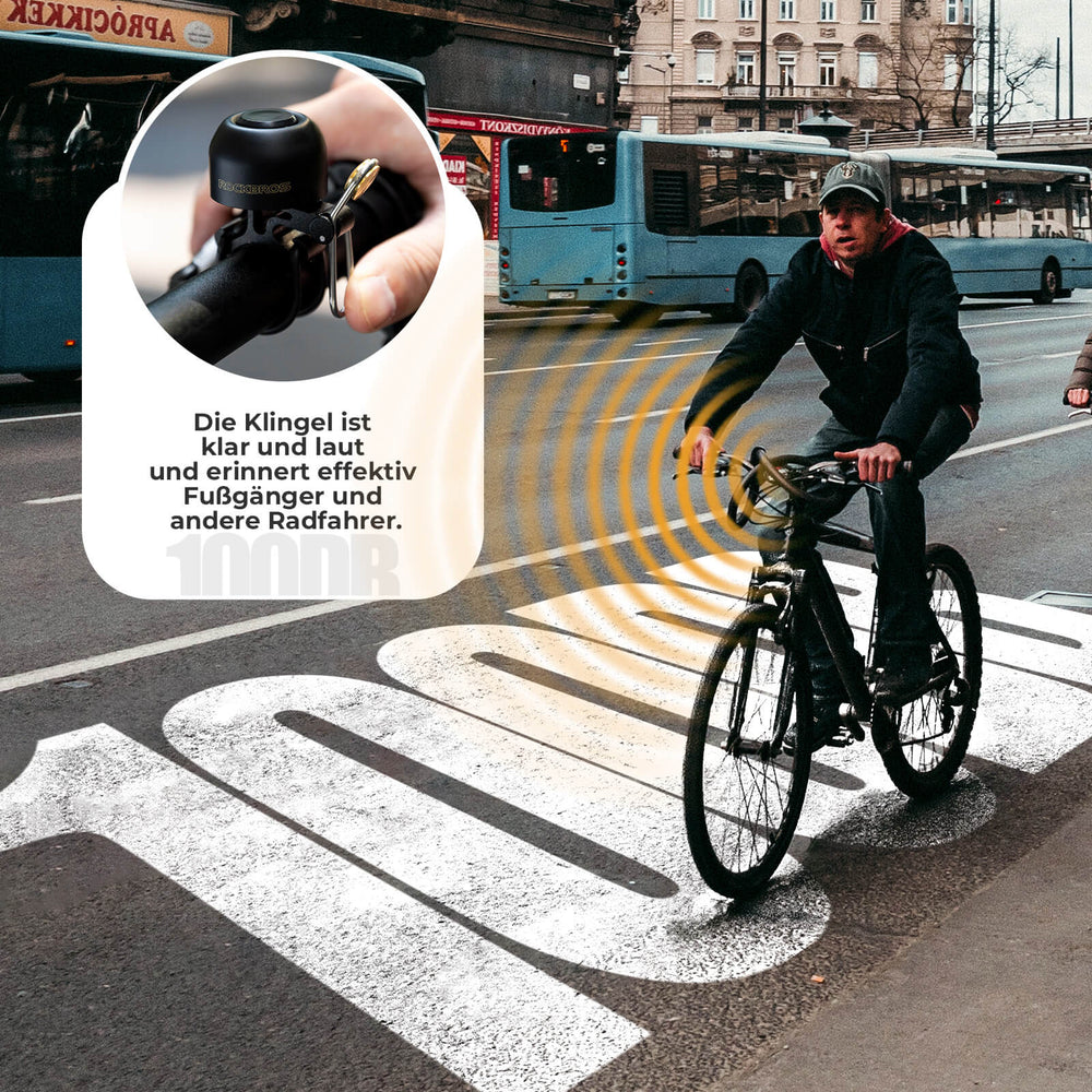 ROCKBROS Fahrradklingel Klassisch Retro Fahrradglocke Laut Klingel für 22-34mm