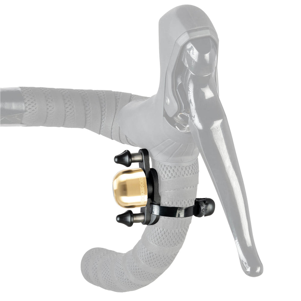 ROCKBROS Fahrradklingel mit Doppel-Klopfer 180° drehbar für Rennräder MTB Falträder-Kupferfarben