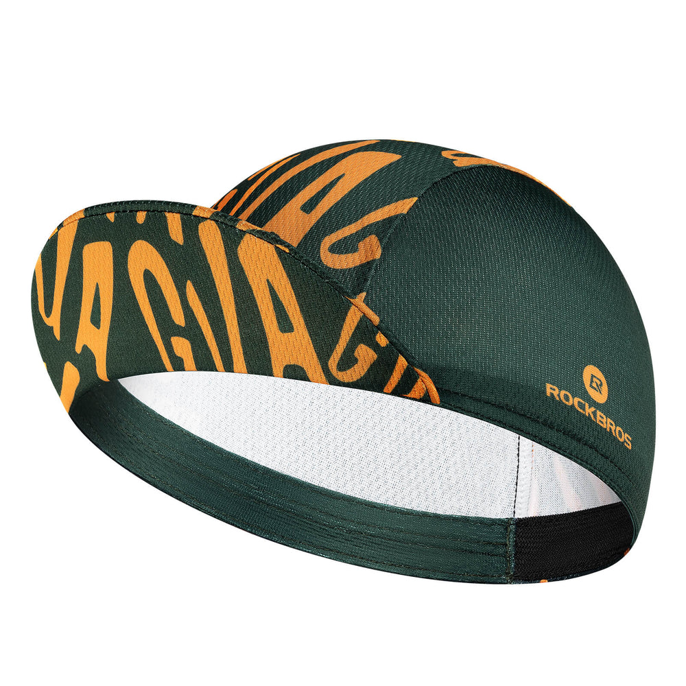 ROCKBROS Fahrradmütze Leichte Schweißabsorbierend Fahrradkappe unter dem Helm - Orange-Grün