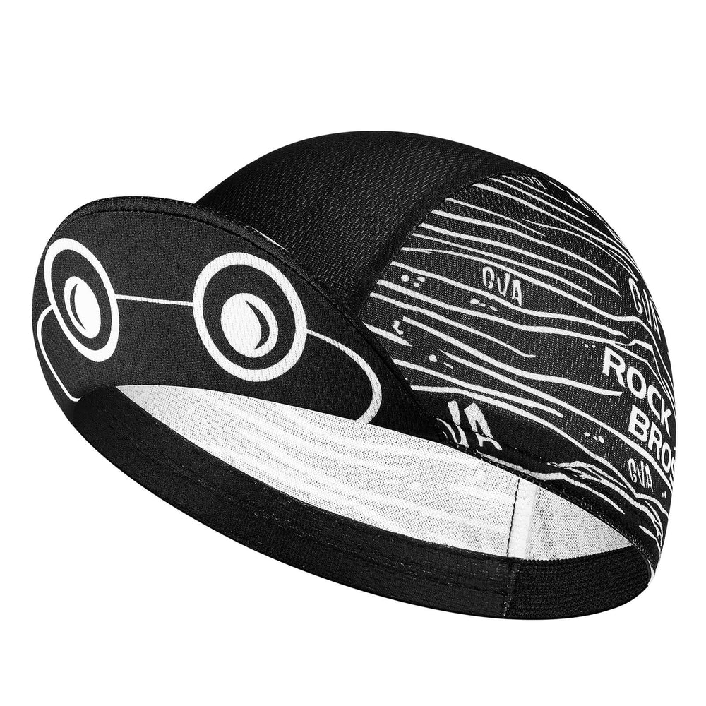 ROCKBROS Fahrradmütze Leichte Schweißabsorbierend Fahrradkappe unter dem Helm - Schwarz-Weiß