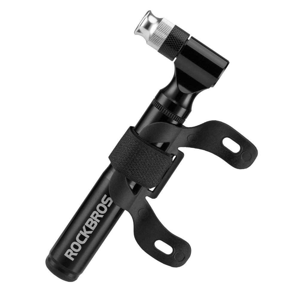 ROCKBROS Fahrradpumpe 130PSI Tragbar mit Halterung Presta & Schrader Ventile