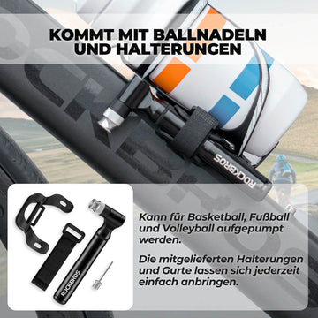 mini fahrradpumpe mit halterung ROCKBROS Fahrradpumpe 130PSI Tragbar mit Halterung Presta & Schrader  Ventile – ROCKBROS-DE