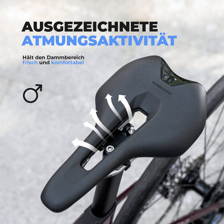 ROCKBROS Fahrradsattel Ergonomisch Wasserdicht Atmungsaktiv Herren